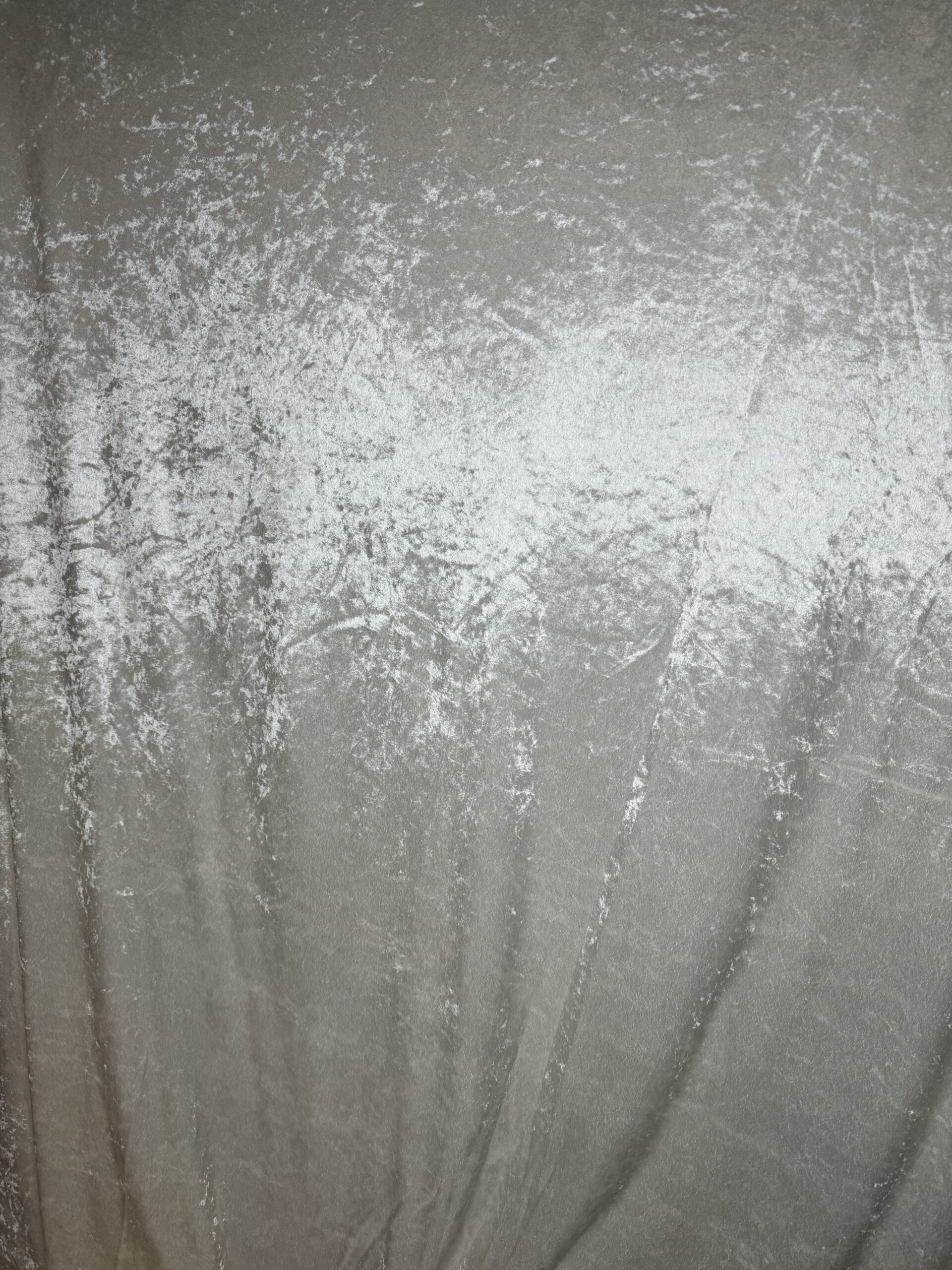 White Crushed Velvet 2 1/2 yards 60″wide