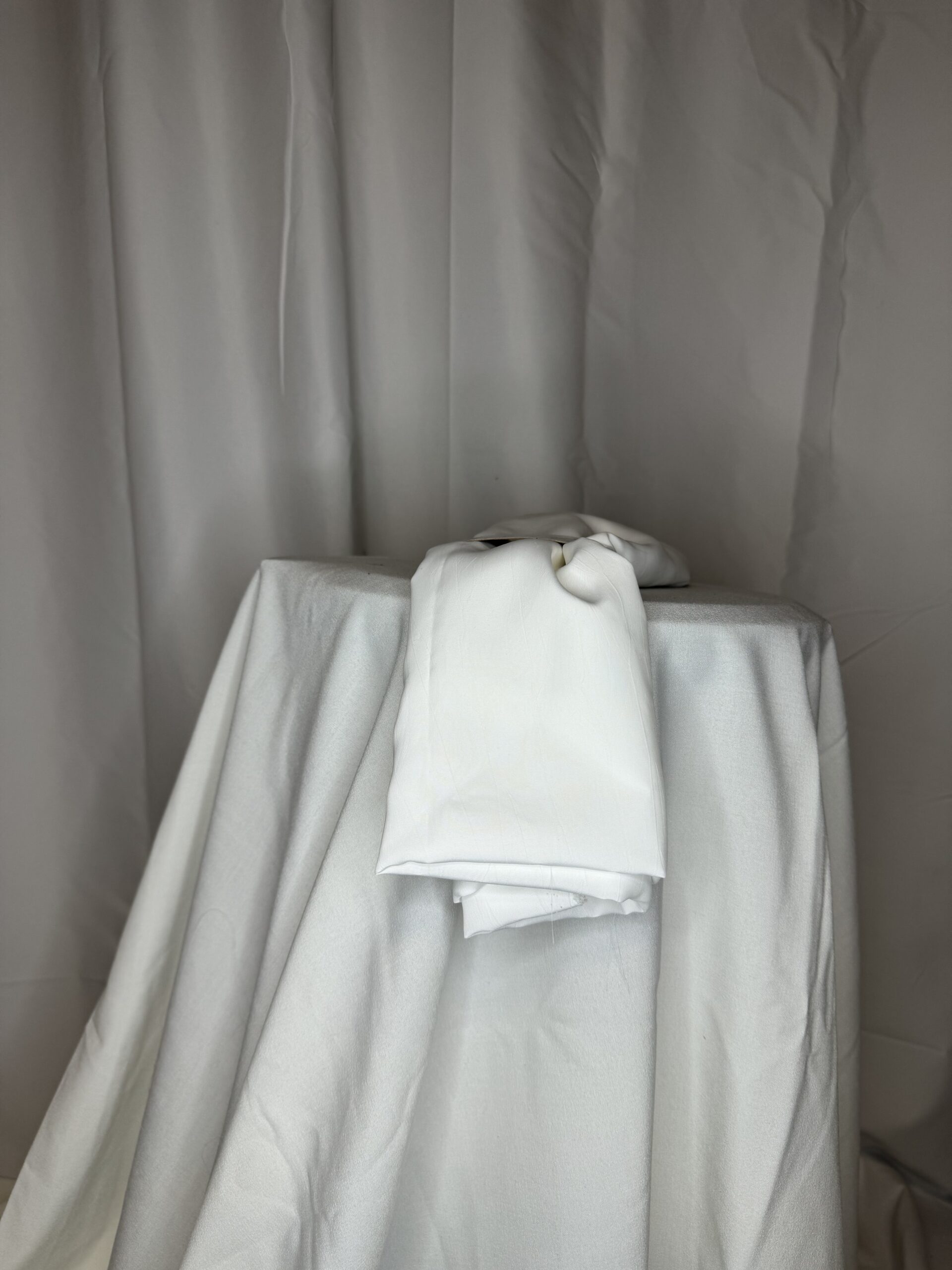 Promotional white fabric