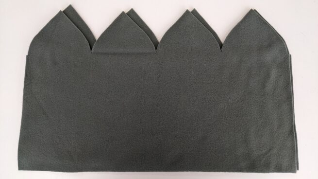 504 Foliage Green Fleece cut pieces for Beanie caps