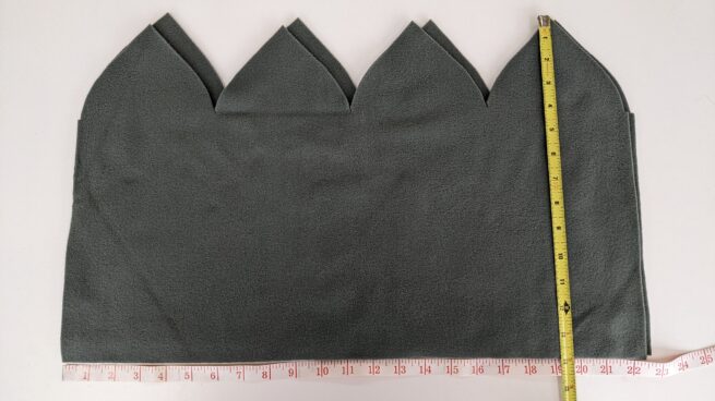 504 Foliage Green Fleece cut pieces for Beanie caps