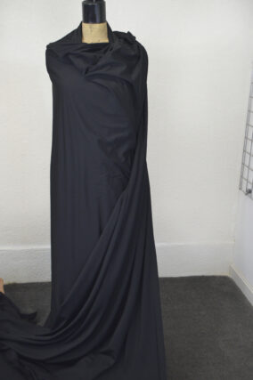 Black Polyester/Spandex Thermal Knit. One Lot of 360 Yards.