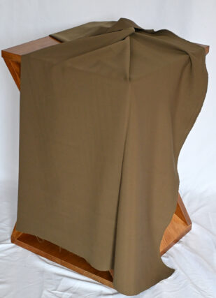 Brown Olive Polyrayon blend 1 yard 1/27 wide